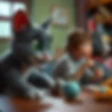 Character Dynamics in Tom Friends Gameplay screenshot showcasing character interactions in Tom Friends game