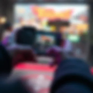 Innovative graphics showcasing mobile gaming evolution