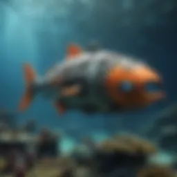 A captivating underwater scene from Subnautica showcasing vibrant marine life.