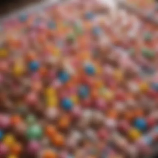 Colorful Candy Crush Saga board with various sweet treats