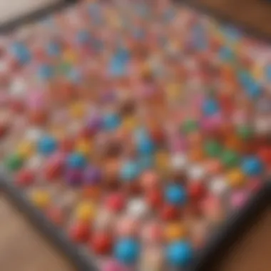 Vibrant and colorful Candy Crush Saga game board