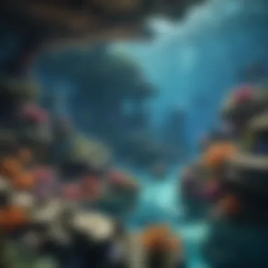 Vibrant Coral Reef Environment in Hungry Shark World