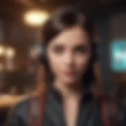 Virtual gaming experience with futuristic technology